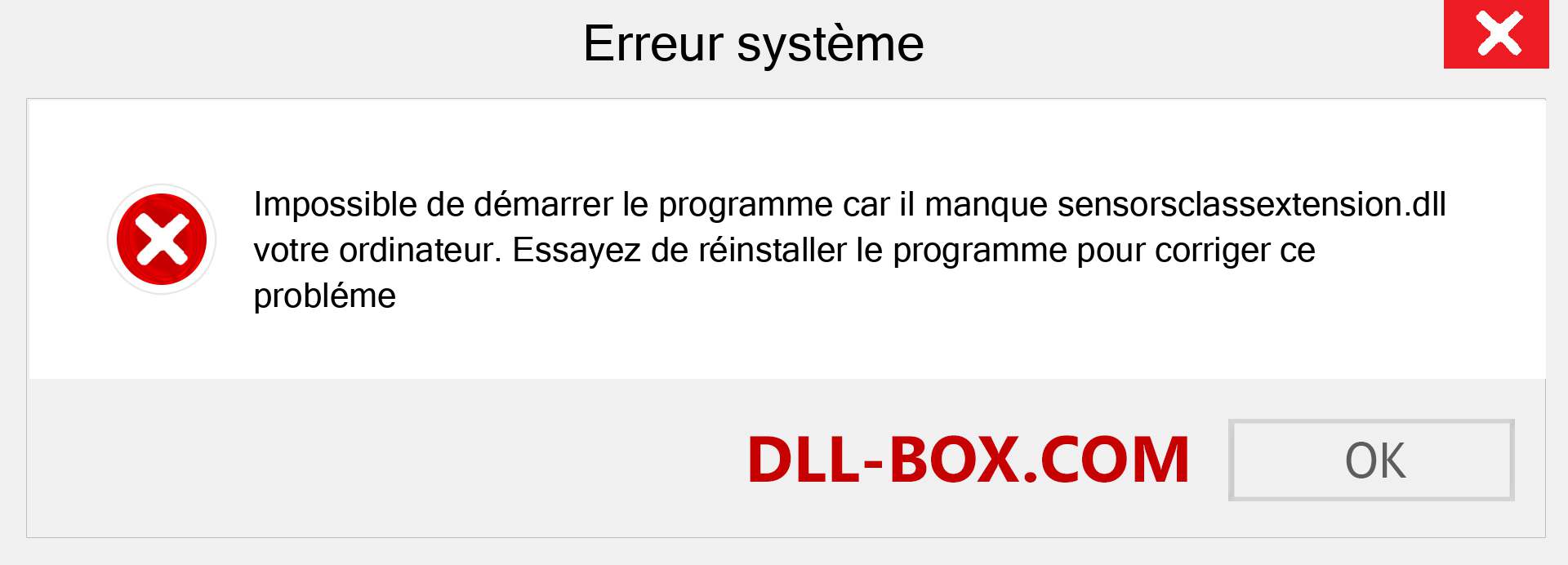 Le fichier sensorsclassextension.dll est manquant ?. Télécharger pour Windows 7, 8, 10 - Correction de l'erreur manquante sensorsclassextension dll sur Windows, photos, images