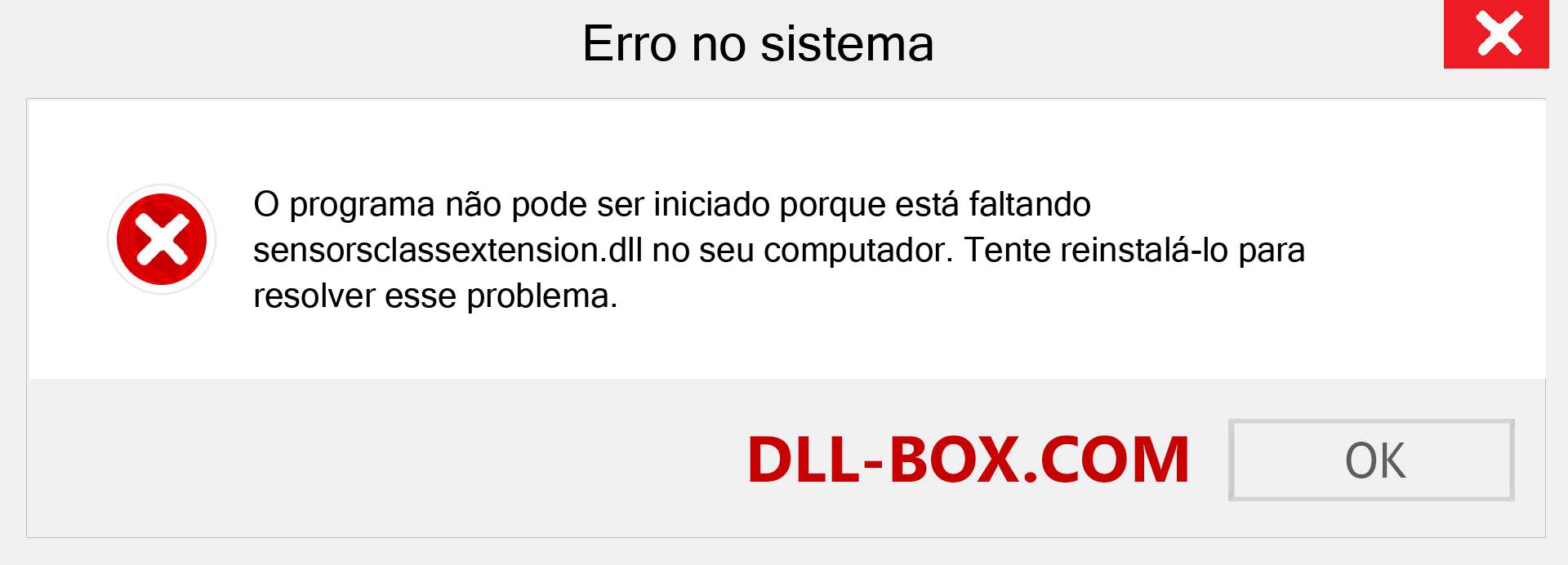 Arquivo sensorsclassextension.dll ausente ?. Download para Windows 7, 8, 10 - Correção de erro ausente sensorsclassextension dll no Windows, fotos, imagens